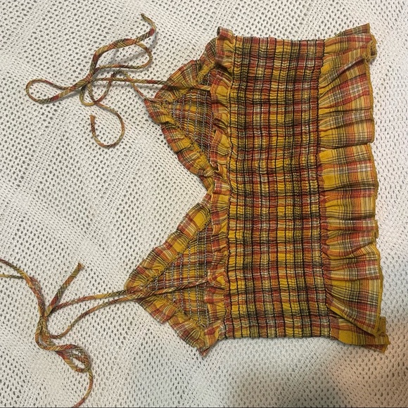 Tie up plaid tank top✨ - Picture 4 of 6